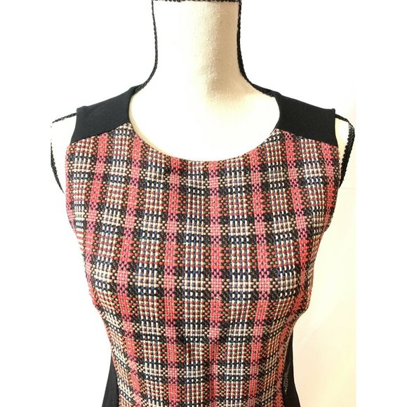 VDP Women’s Dress Size 8 Black With Red Stitched - Picture 3 of 7